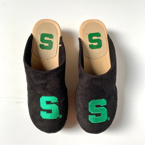 Michigan State MSU Spartans Wood Clogs New 11 - Picture 3 of 8
